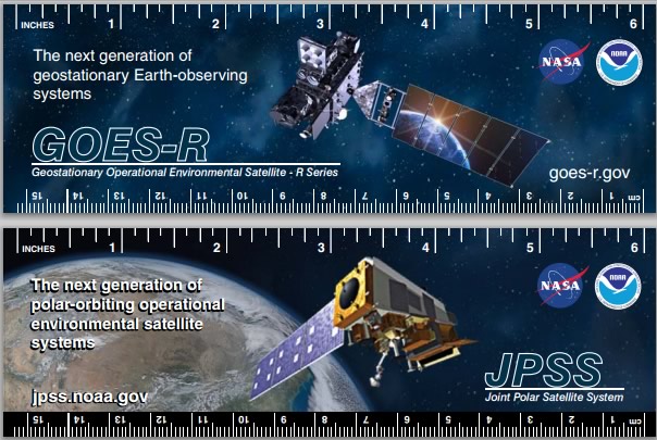 image: GOES-R Ruler and Bookmarks