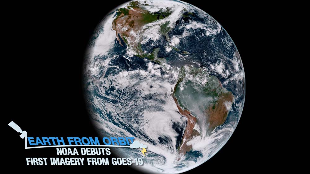 An image of the First Imagery from GOES-19