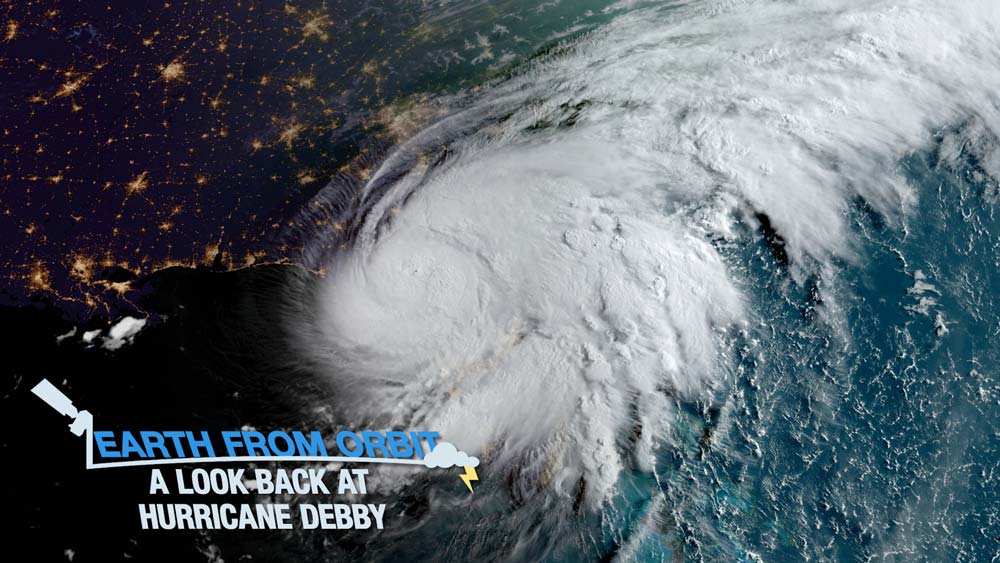 An image of Hurricane Debby